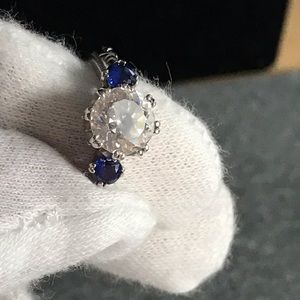 Qvc Tacori Diamonique Epiphany 2ct W/blue Accent